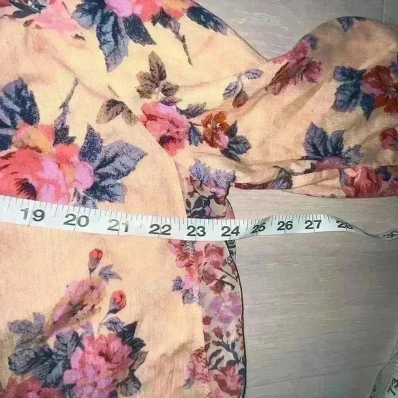Free People hold on to me Floral Button Front Top sz small S - Picture 6 of 11